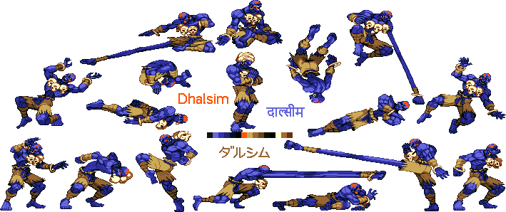 Dhalsim - purple-tan